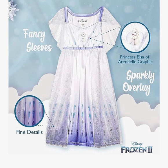 Disney Frozen Elsa NightGown with Purple Gradient - Picture 5 of 7